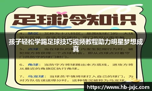 孩子轻松学踢足球技巧视频教程助力明星梦想成真
