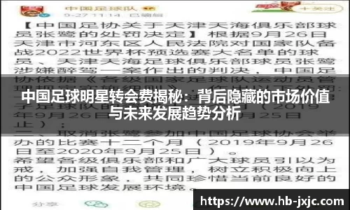 中国足球明星转会费揭秘：背后隐藏的市场价值与未来发展趋势分析